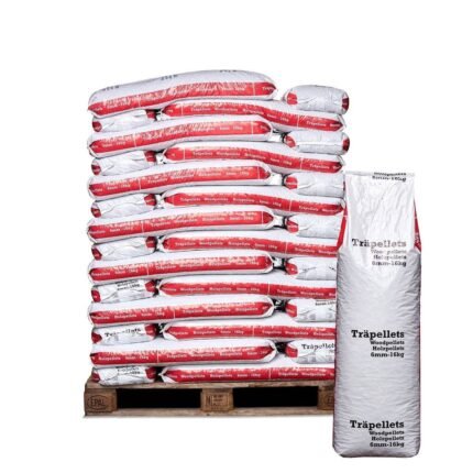 Szwedzki pellet 832 kg, worki 16 kg, jakość A1, 6 mm – Dostawa gratis